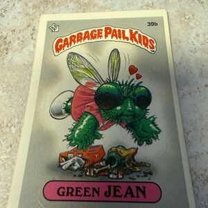Garbage Pail Kids 
Green Jean Trading Card
